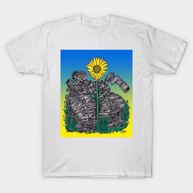 Slava Ukraini T-Shirt by Christopher's Doodles